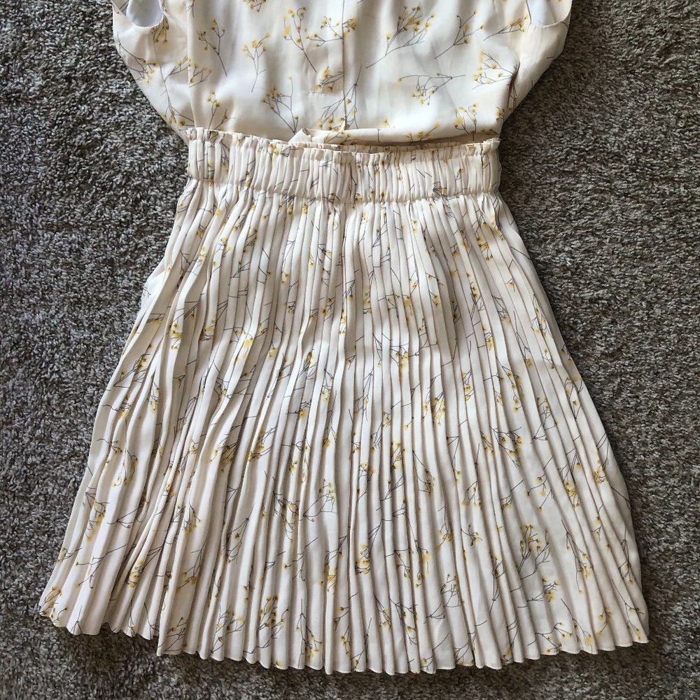 FRNCH Silk Pleated Skirt
